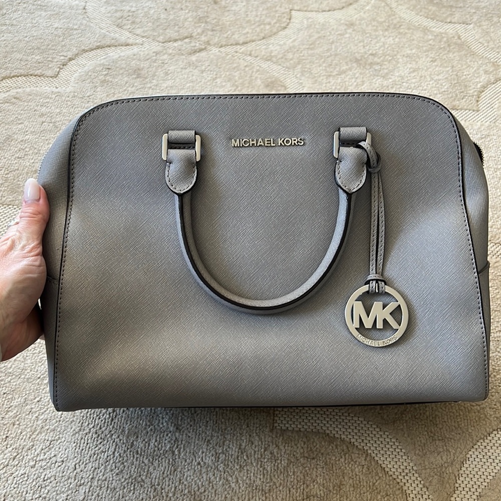 Gray Michael Kors Tote
